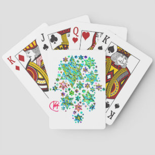 Hamsa of Jewish Stars Art Casinokort