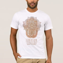 Hamsá or Chamsá Prayer - Hand of Fatima T Shirt