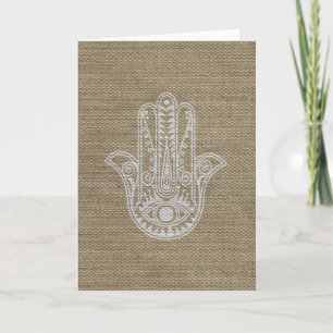 HAMSA räcker av Fatima symbolamulett Kort
