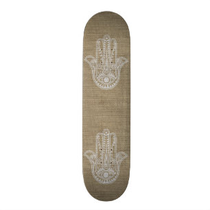 HAMSA räcker av Fatima symbolamulett Old School Skateboard Bräda 21,6 Cm