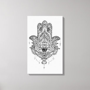 Hamsa räcker canvastryck
