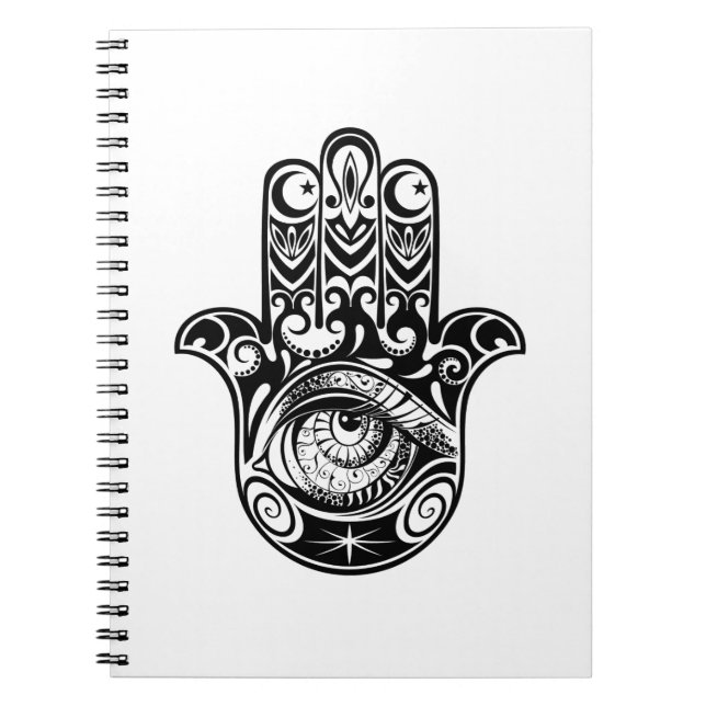 Hamsa räcker Zendoodle Anteckningsbok (Framsidan)