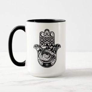 Hamsa räcker Zendoodle Mugg