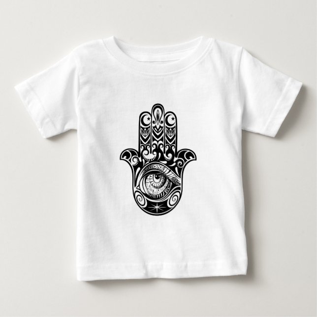 Hamsa räcker Zendoodle Tee Shirt (Framsida)