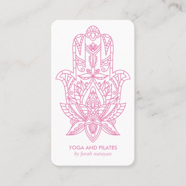 Hamsa | ROSA Hälsa spa-massage yoga holistic Visitkort (Framsida)