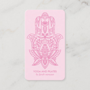 Hamsa Rosa Hälsa spa massage yoga holistic Visitkort