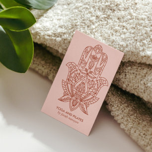 Hamsa Rust Hälsa spa massage yoga holistic Visitkort