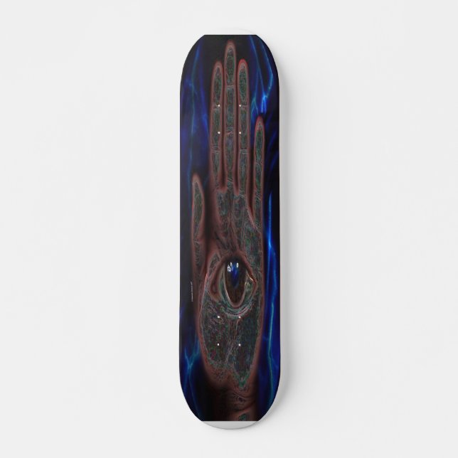 Hamsa (skydd från det onda ögat) Skateboard (Framsida)