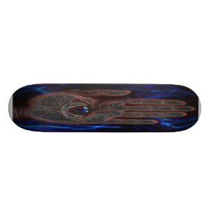 Hamsa (skydd från det onda ögat) Skateboard Bräda 19,5 Cm