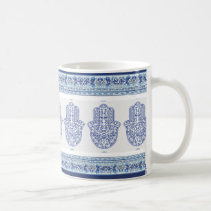hamsa*tunis*morocco*henna*blue kaffemugg