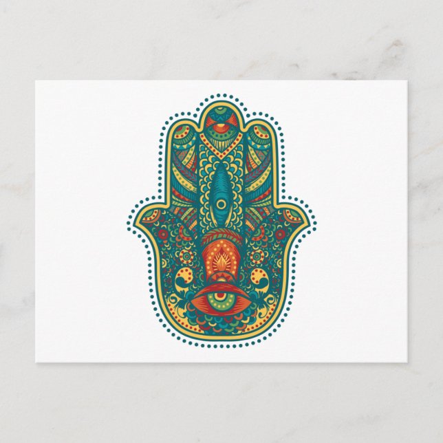 Hamsa Vykort (Framsida)