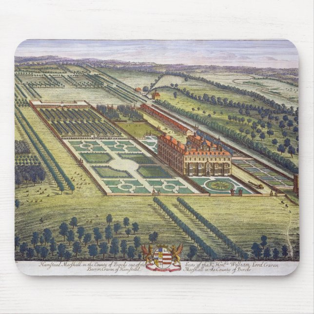 Hamstead Marshall i länet av den Berkshire engraen Musmatta (Framsidan)