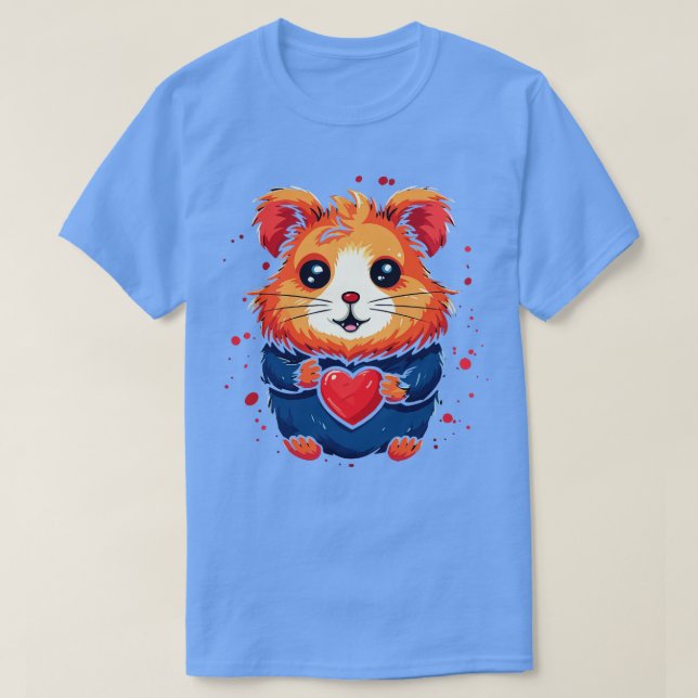 Hamster Alla hjärtans dag T Shirt (Design framsida)