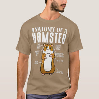 Hamster Älskare anatomi i en hamster T Shirt