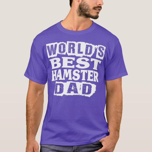 Hamster Älskare Funny Gift - Worlds Best Hamster T Shirt (Framsida)