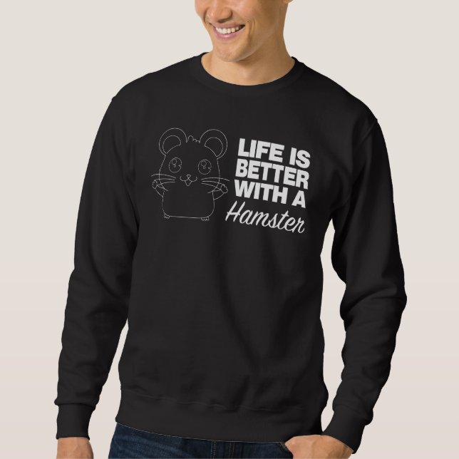 Hamster Apparel Best Hamsters Design Lång Ärmad Tröja (Framsida)