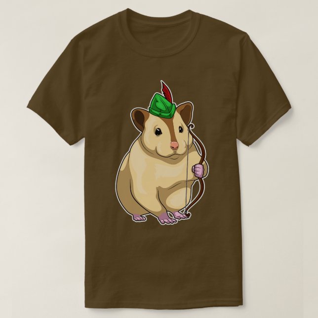 Hamster Archer Bow 1 T Shirt (Design framsida)