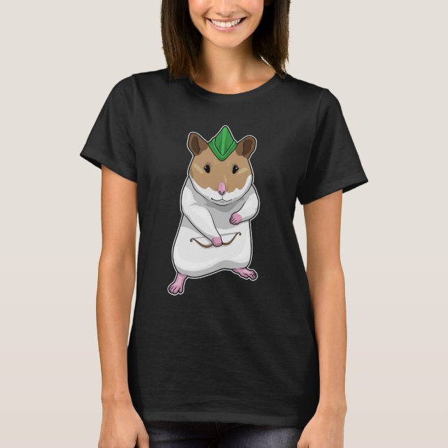 Hamster Archer Bow T Shirt (Framsida)