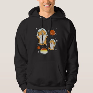 Hamster Astronaut Gay Bear Pride Hoodie