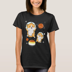Hamster Astronaut Gay Bear Pride T Shirt
