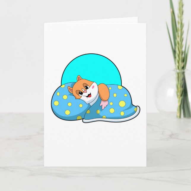 Hamster at Sleeping with Blanket.PNG Kort (Framsida)