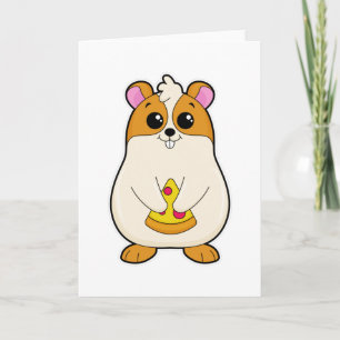 Hamster äter pizza kort