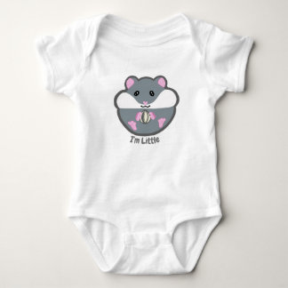 Hamster baby utrustning "I'm Little" Baby Bodykost T Shirt