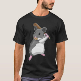 Hamster Baseball Baseball fladdermus T Shirt
