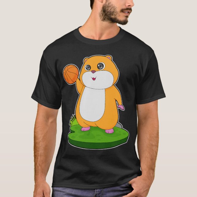 Hamster Basketball-spelare T Shirt (Framsida)