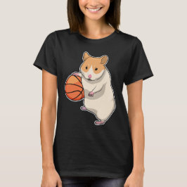 Hamster Basketball-spelare T Shirt