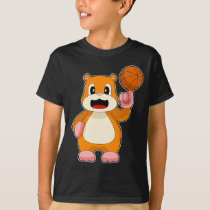 Hamster Basketspelare Basket T Shirt