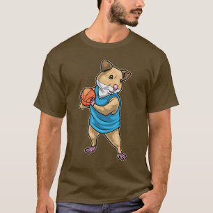 Hamster Basketspelare Basket T Shirt