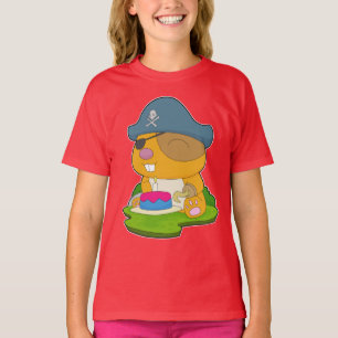 Hamster Birthday Pirat T Shirt
