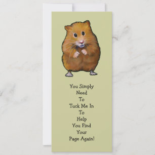 HAMSTER BOK MARK: "Tuck Me in"