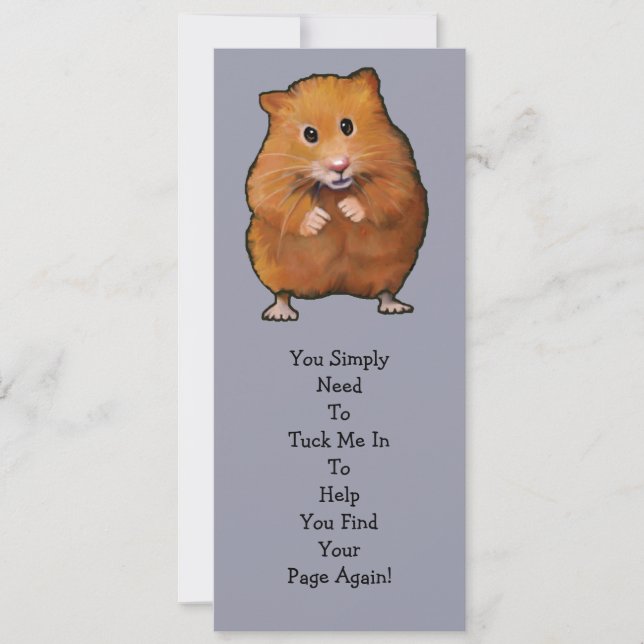 HAMSTER BOK MARK: "Tuck Me in" (Framsida)
