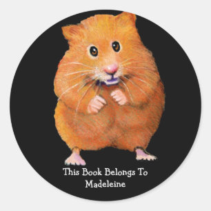 HAMSTER BOK PLATE: ARTWORK RUNT KLISTERMÄRKE