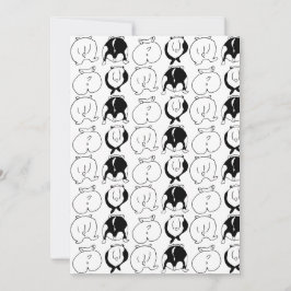 Hamster Butts Mönster Julkort