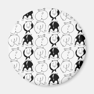 Hamster Butts Mönster Magnet