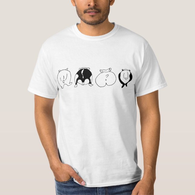 Hamster Butts T Shirt (Framsida)