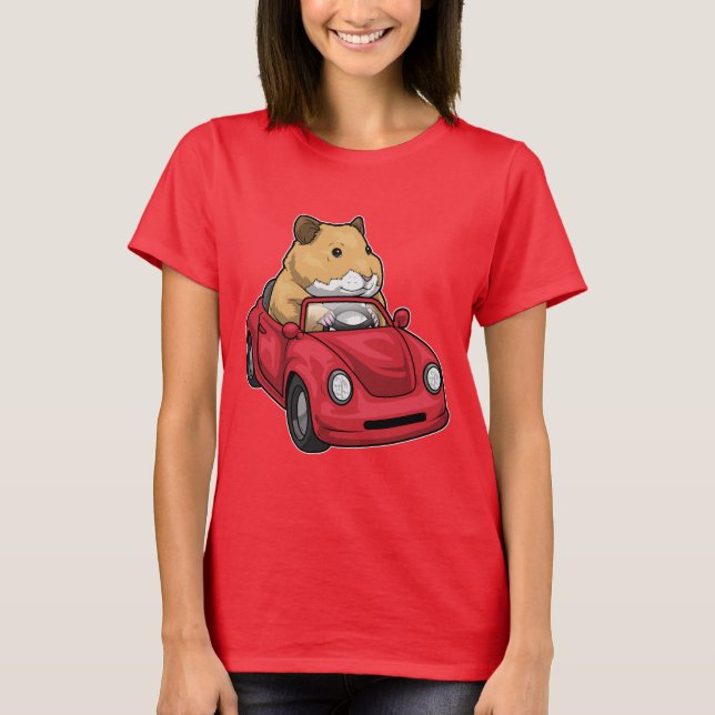 Hamster Car T Shirt (Framsida)