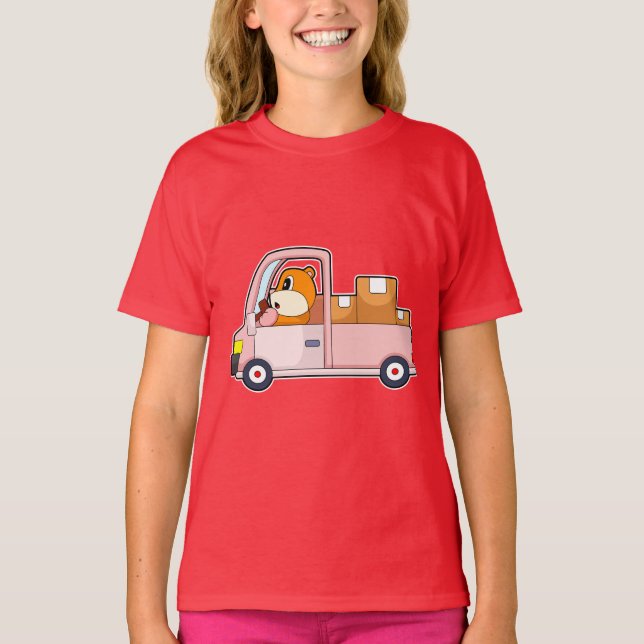 Hamster Car T Shirt (Framsida)
