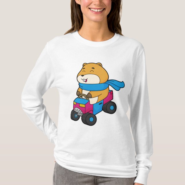 Hamster Car T Shirt (Framsida)