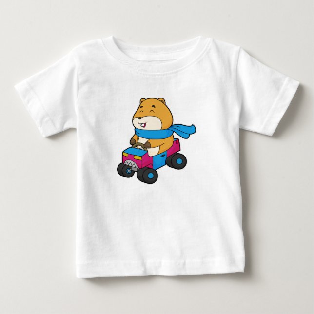 Hamster Car T Shirt (Framsida)