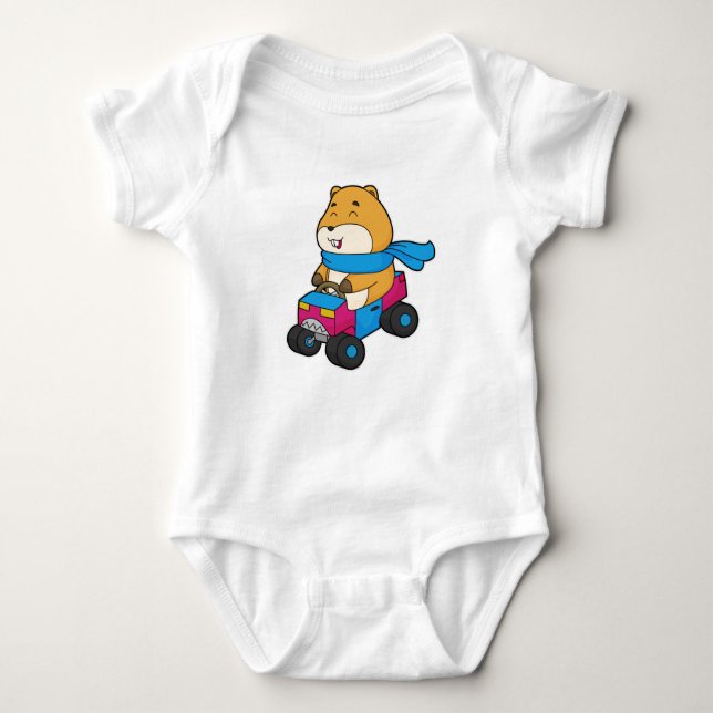 Hamster Car T Shirt (Framsida)
