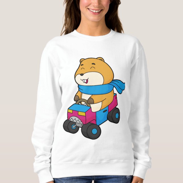 Hamster Car T Shirt (Framsida)