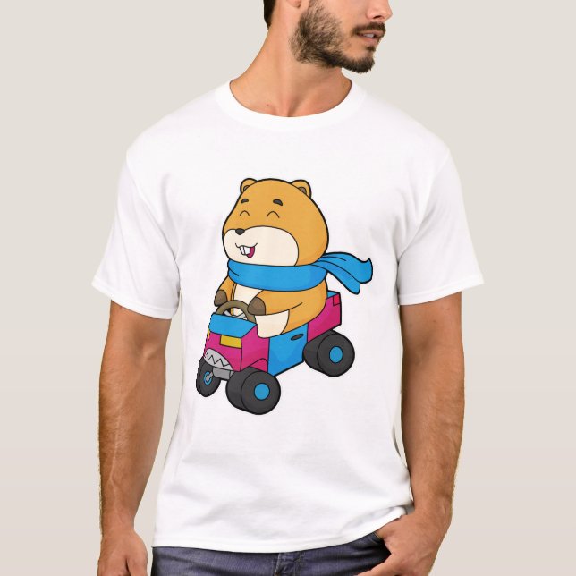 Hamster Car T Shirt (Framsida)