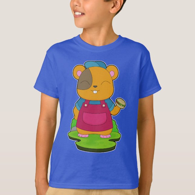 Hamster Cheeseburger T Shirt (Framsida)