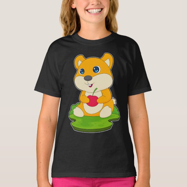 Hamster Cherry T Shirt (Framsida)