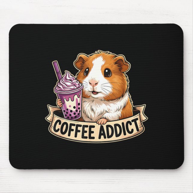 Hamster Coffee Addict Cute Rodent Boba Tea Gift  Musmatta (Framsidan)