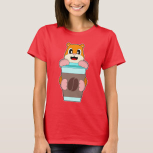Hamster Coffee ska åka T Shirt